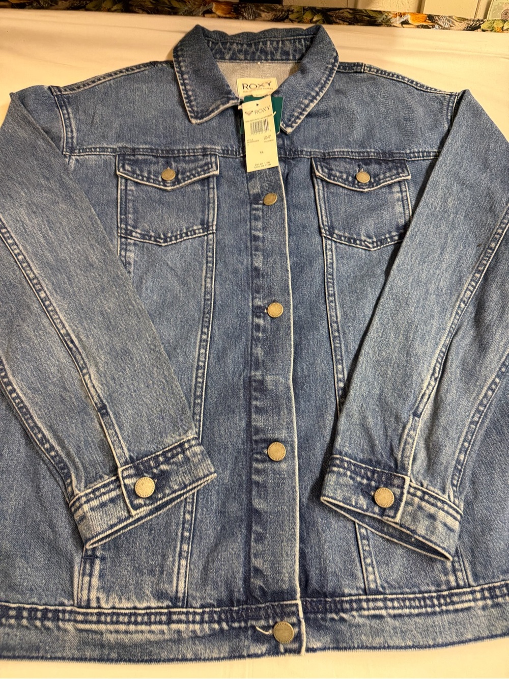 Roxy Light Blue Denim Jean Jacket